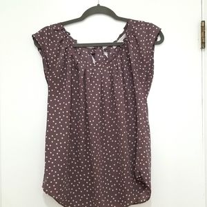 Lauren Conrad polka dot blouse